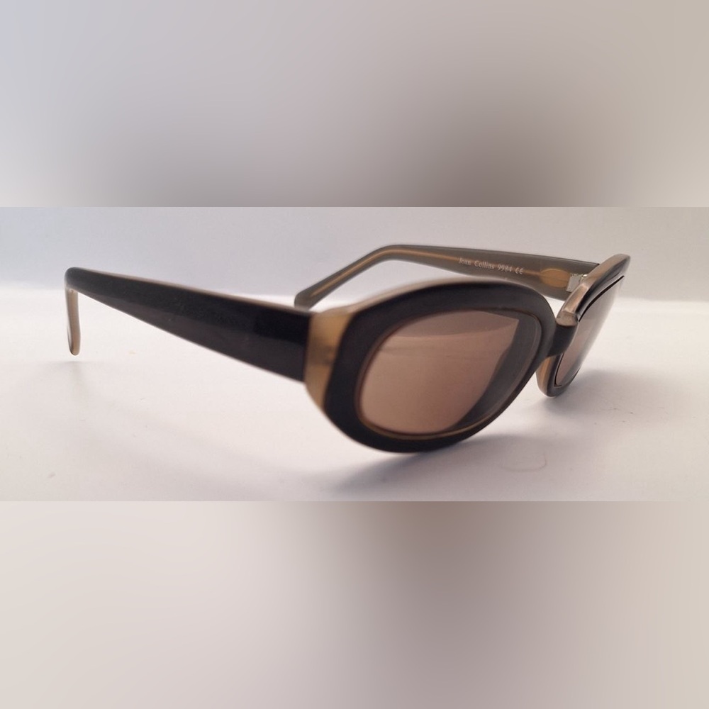 Joan Collins 9984 Black Oval Sunglasses Frames Only